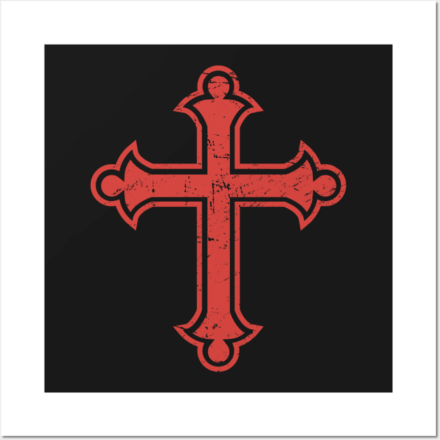 Crusader Cross | Renaissance Festival Design Wall Art by MeatMan